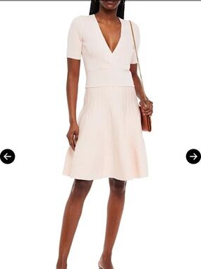 Sandro Paris Esmera Wrap Effect Knitted Dress size 2 US